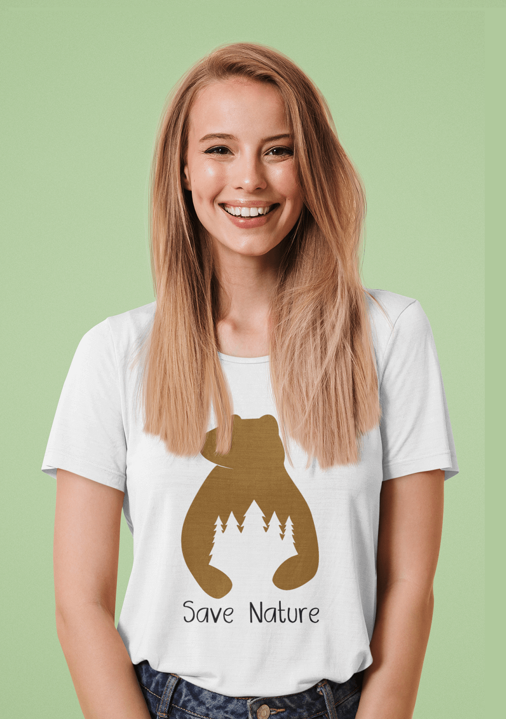 T-Shirt mit Natur Motiv