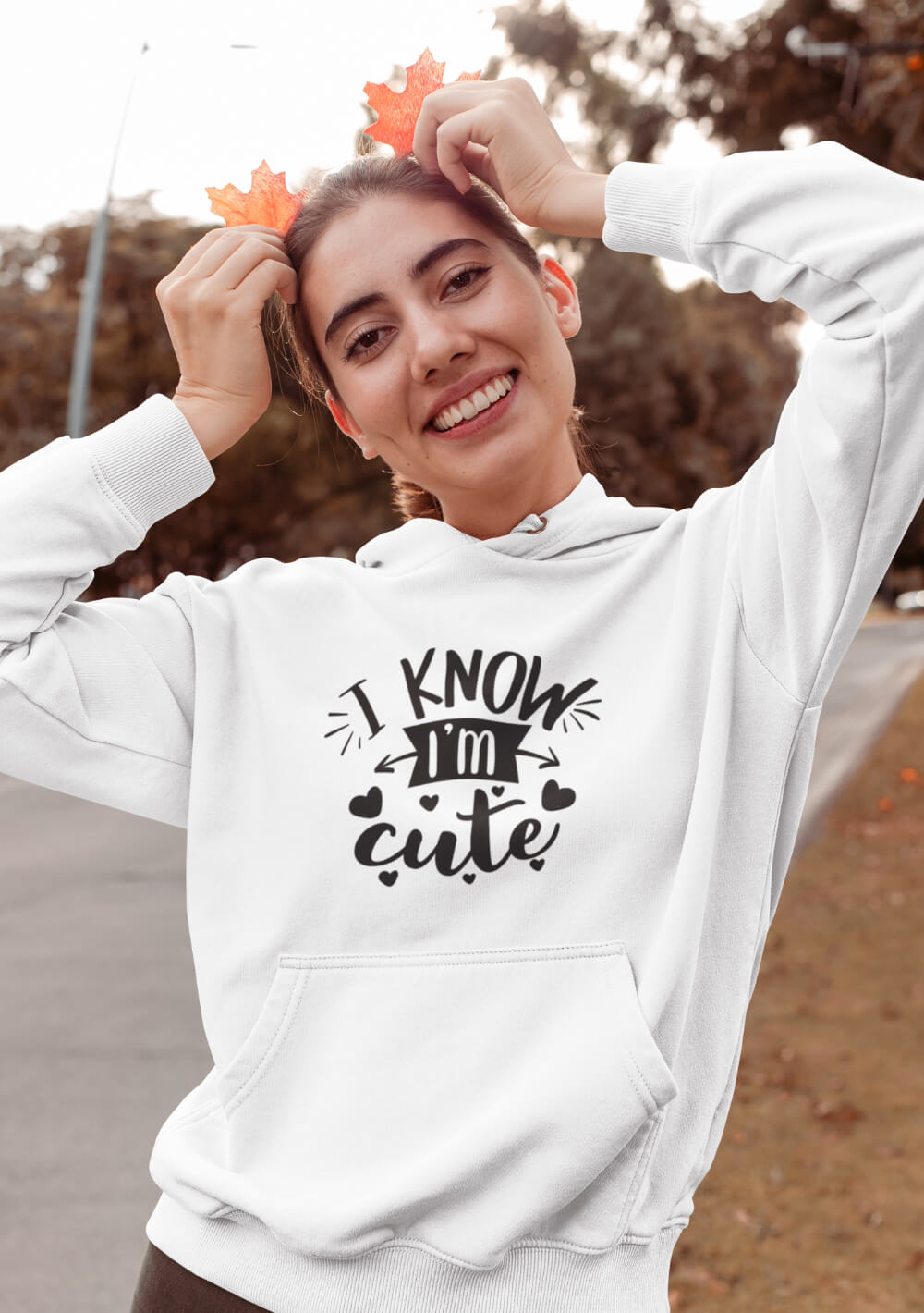 Frauen Hoodie mit Aufdruck