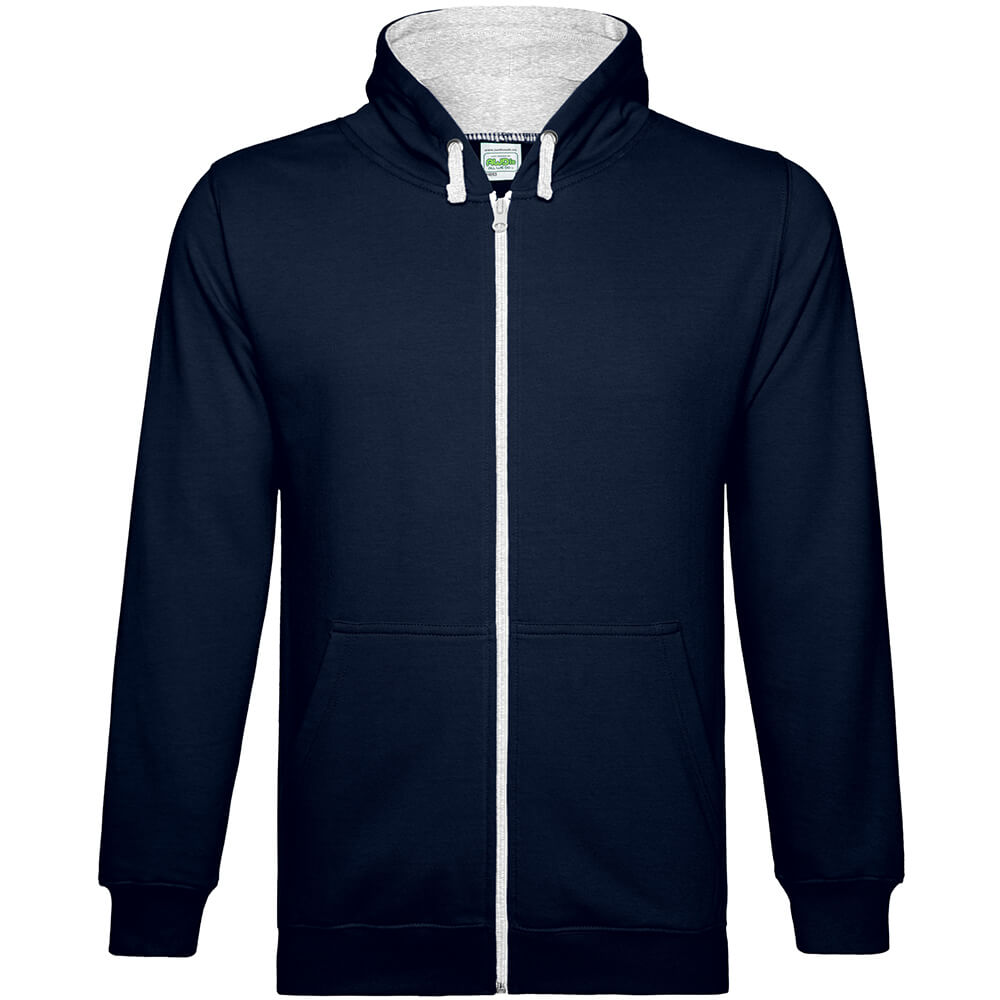 Unisex Varsity Kapuzen-Sweatjacke Zoodie