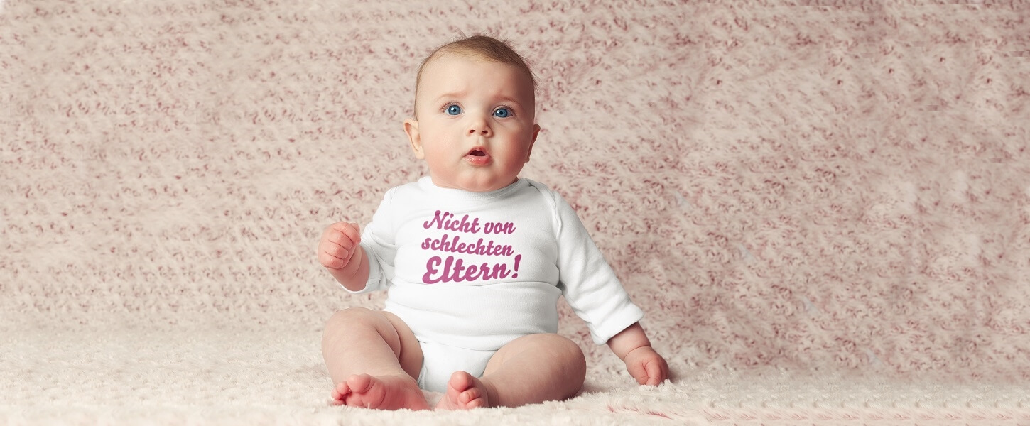 Babykleidung mit Eltern Spruch