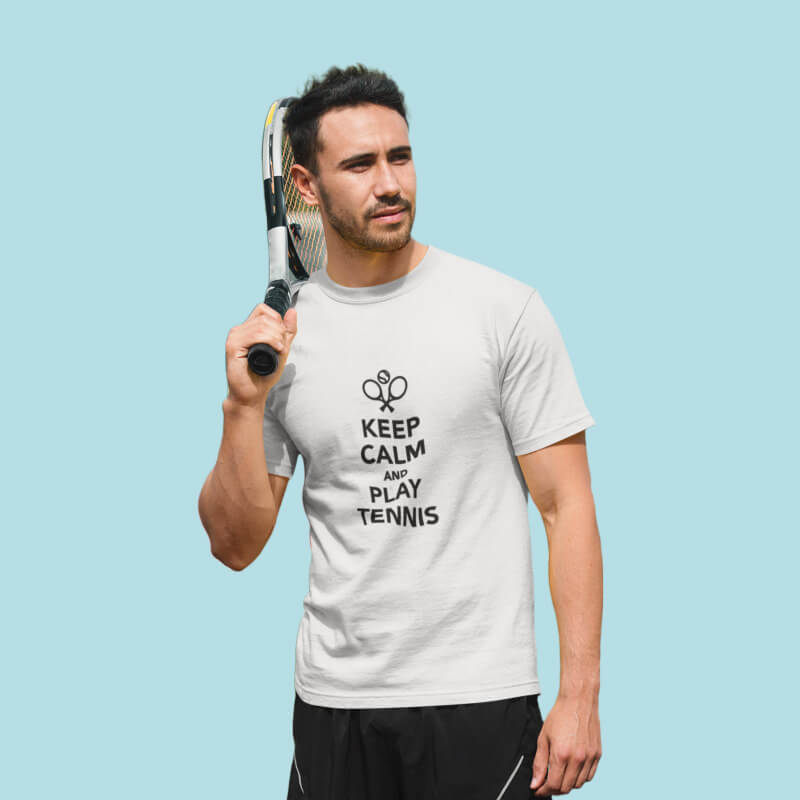 T-Shirt mit Tennis Aufdruck