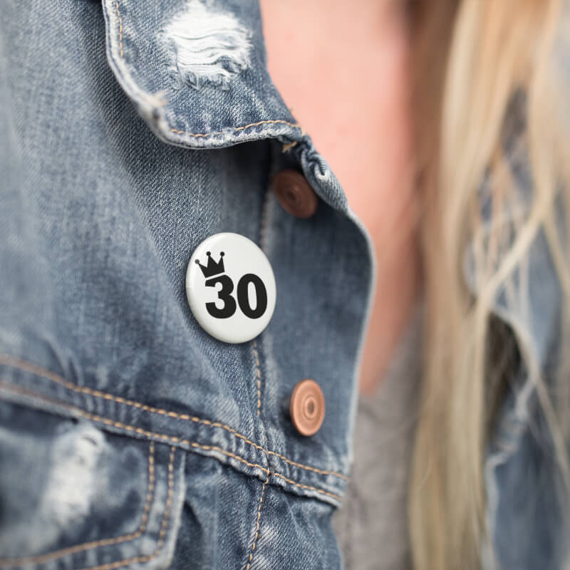 Button zum Geburtstag gestalten