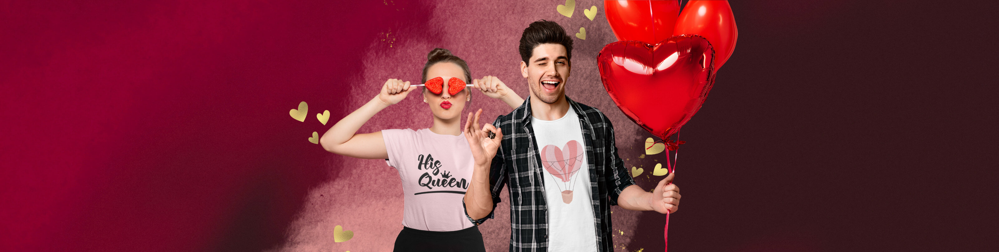Individuelle T-Shirts gestalten zum Valentinstag
