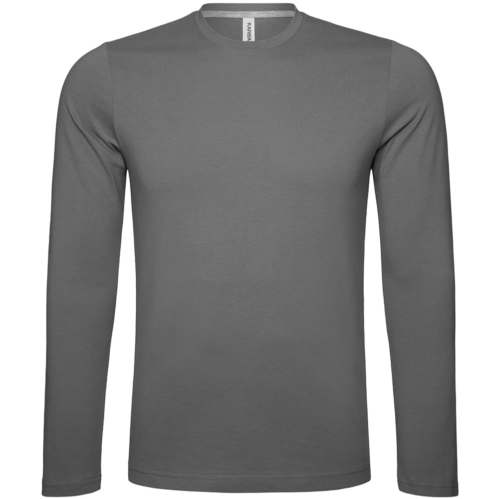 Männer Rundhals Langarmshirt in Übergröße