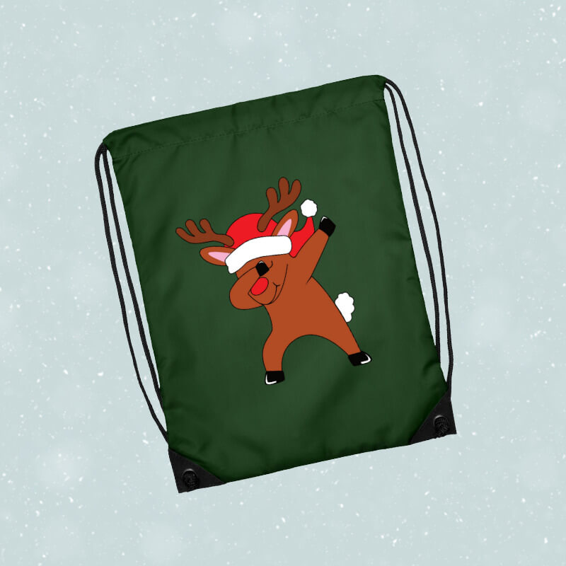 Turnbeutel mit Aufdruck zu Weihnachten