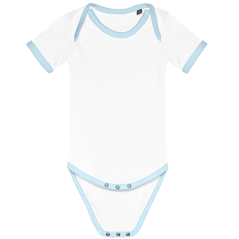 Baby Bio Kontrast Kurzarm-Body Sunshine