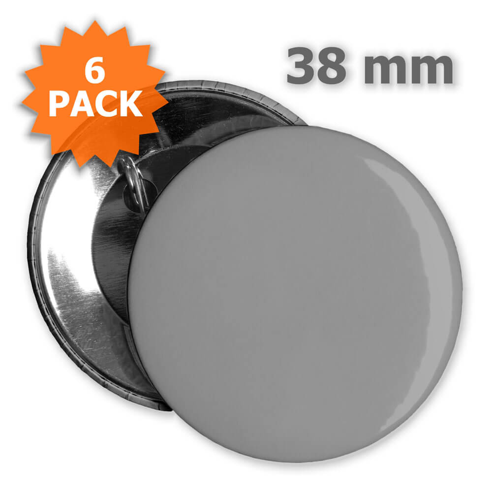 Button 38 mm - 6 Stück