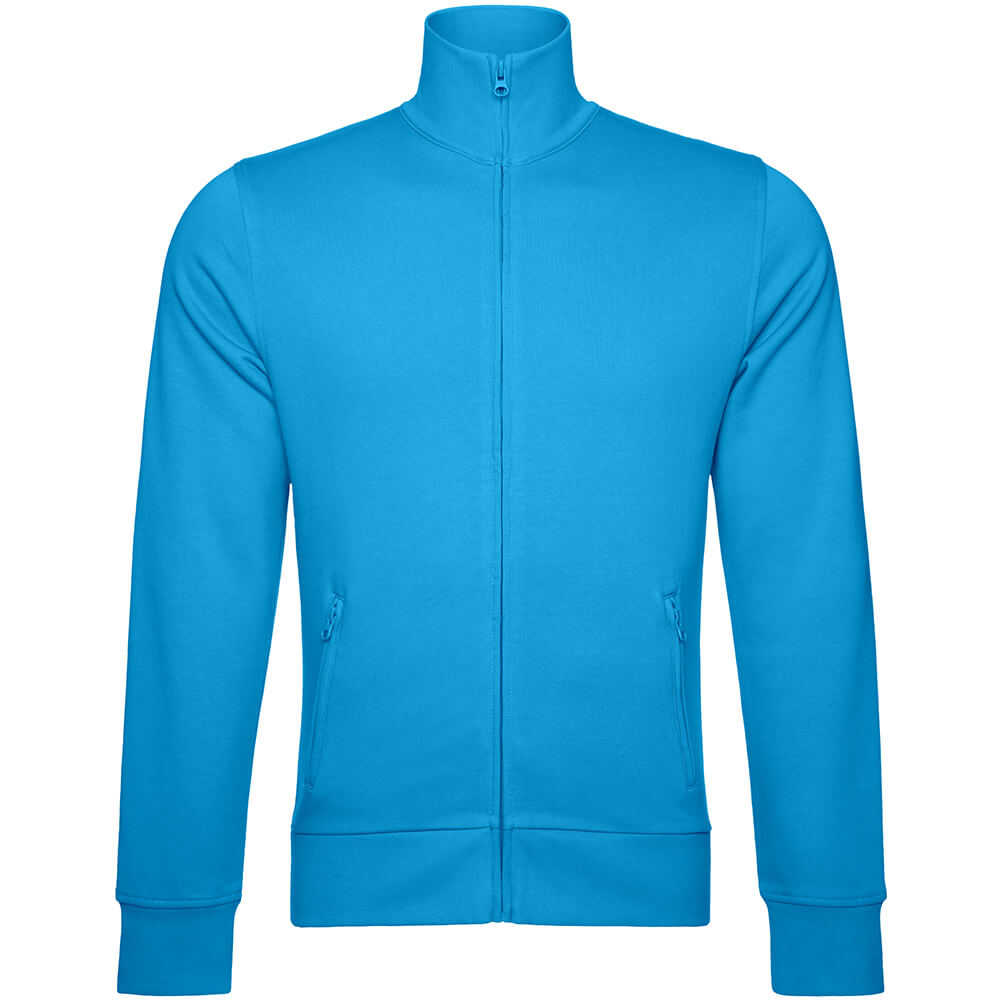 Männer Sweatjacke Stand-Up Collar in Übergröße