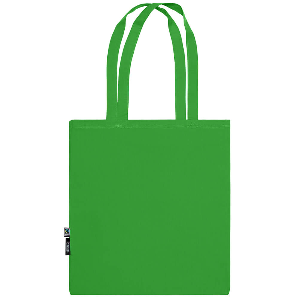 Bio Stofftasche mit langen Henkeln Fairtrade