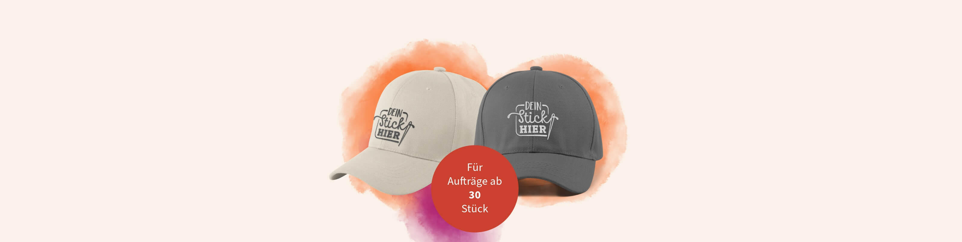 Caps besticken lassen mit Logo oder Motiv