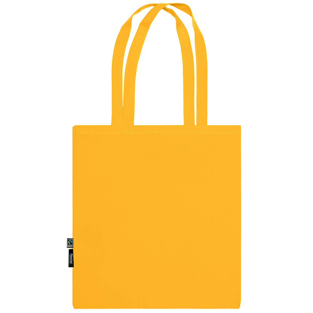 Bio Stofftasche mit langen Henkeln Fairtrade
