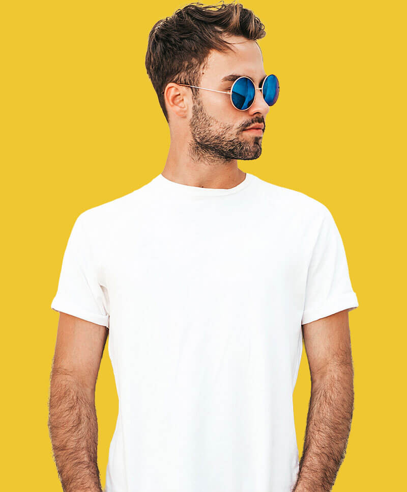 Herrenbekleidung individuell gestalten und bedrucken – T-Shirts, Hoodies und Sweatshirts.