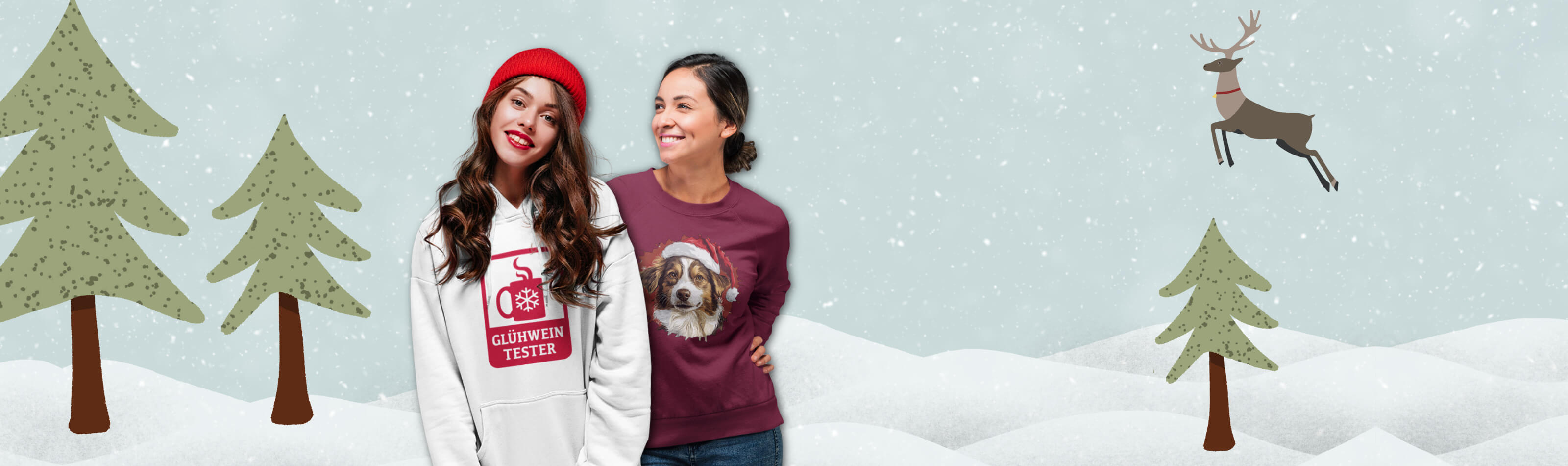 T-Shirts, Pullis und weitere Kleidung gestalten und bedrucken