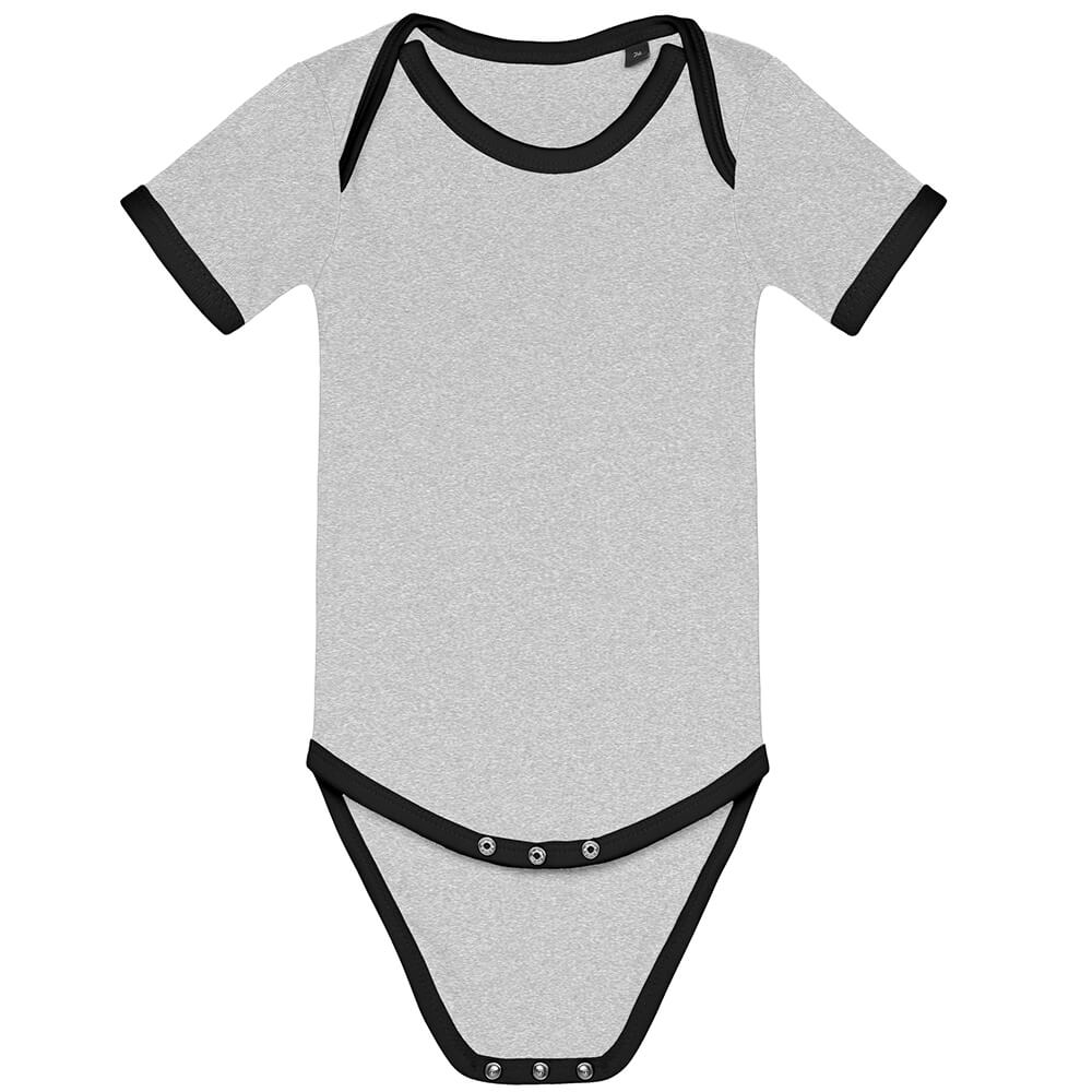 Baby Bio Kontrast Kurzarm-Body Sunshine