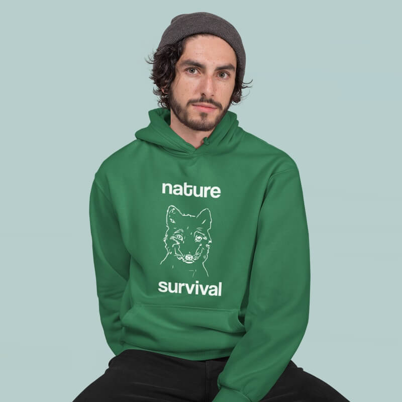 Nachhaltiger Bio Hoodie bedruckt